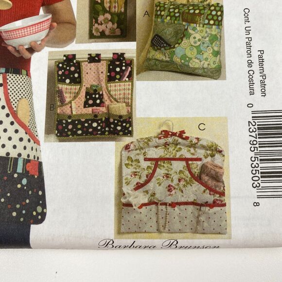 McCall's Crafts M5441 Apron Kitchen Essentials Sewing Pattern Organizer UNCUT FF - Picture 5 of 11